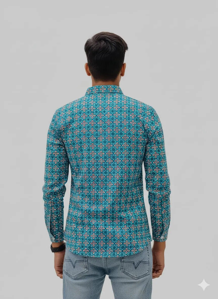 Small-scale Floral Shirt