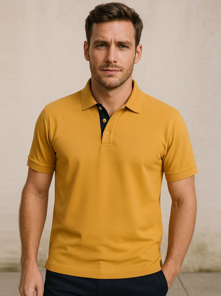 Gold Polo T-shirts (Higho2 Premium T-shirts)