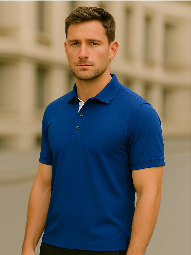 Nevy Blue Polo T-shirt (Higho2 Premium T-Shirt)
