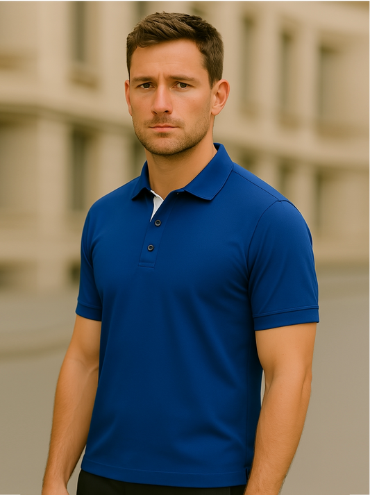 Nevy Blue Polo T-shirt (Higho2 Premium T-Shirt)