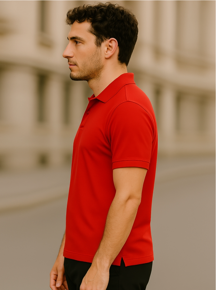 Red Polo T-shirt (Higho2 Premium T-shirts)